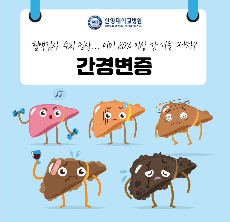 혈액검사 수치는 정상인데... 이미 80%이상 간 기능 저하? '간경변증'